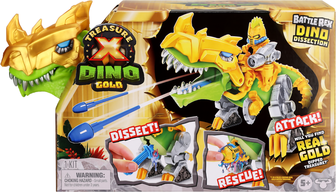 Боевой Рекс Treasure X, сезон 5 Dino Gold - фото 1 - id-p110845870