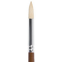 Кисть художественная профессиональная BRAUBERG ART "CLASSIC", щетина, плоская, № 4, длинная ручка, фото 2