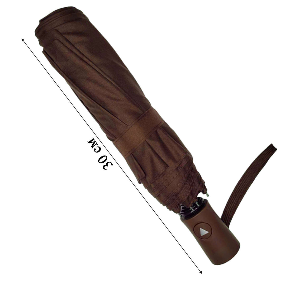Зонт полуавтомат с чехлом однотонный 3225 коричневый - фото 3 - id-p110845964