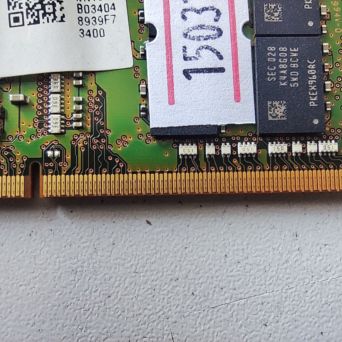 SO-DIMM 16GB DDR4 PC25600/3200Mhz Samsung M471A2K43EB1-CWE, 1.2V, OEM - фото 3 - id-p110845967