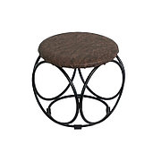 Банкетка круглая ЗМИ БН 140 цвет черный