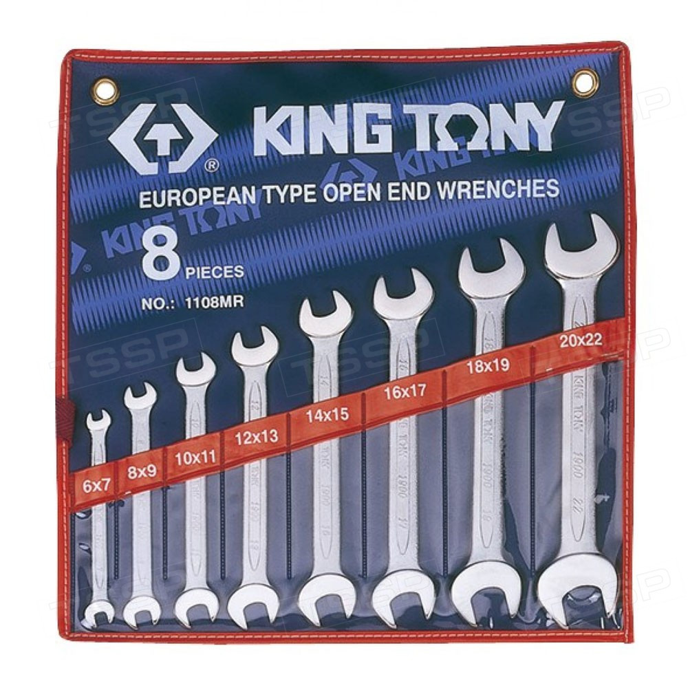 Набор рожковых ключей KING TONY 1108MR 6-22мм 8шт.