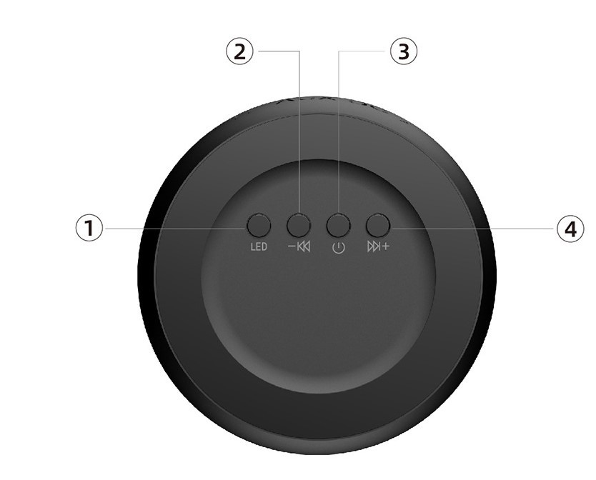 Портативная колонка - Dazzle light T1 Bluetooth Speaker - фото 4 - id-p110876336