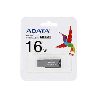 USB-накопитель ADATA AUV250-16G-RBK 16GB Серебристый, фото 2