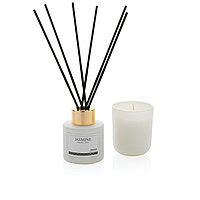 Набор из ароматического диффузора и свечи Ukiyo, белый; , Длина 20,8 см., ширина 8,5 см., высота 8 см.,