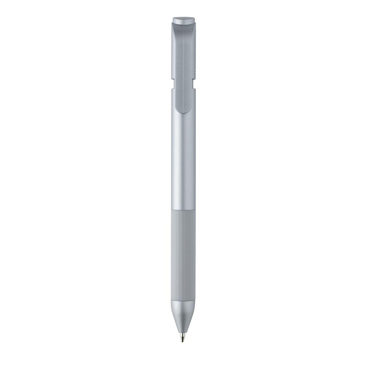 Шариковая ручка TwistLock из переработанного ABS-пластик RCS, серебряный; , , высота 14,4 см., диаметр 1,1 - фото 3 - id-p110879552