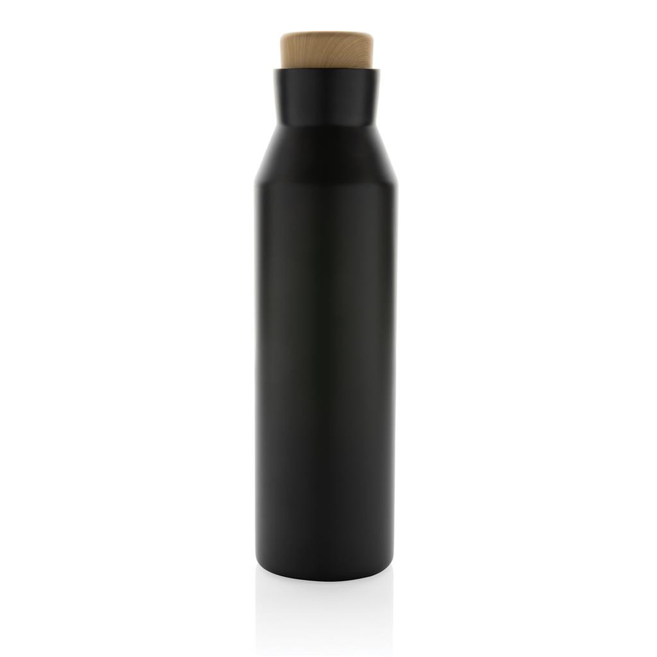 Вакуумная бутылка Gaia из переработанной нержавеющей стали RCS, 600 мл, черный; , , высота 25,8 см., диаметр