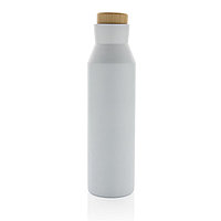 Вакуумная бутылка Gaia из переработанной нержавеющей стали RCS, 600 мл, белый; , , высота 25,8 см., диаметр