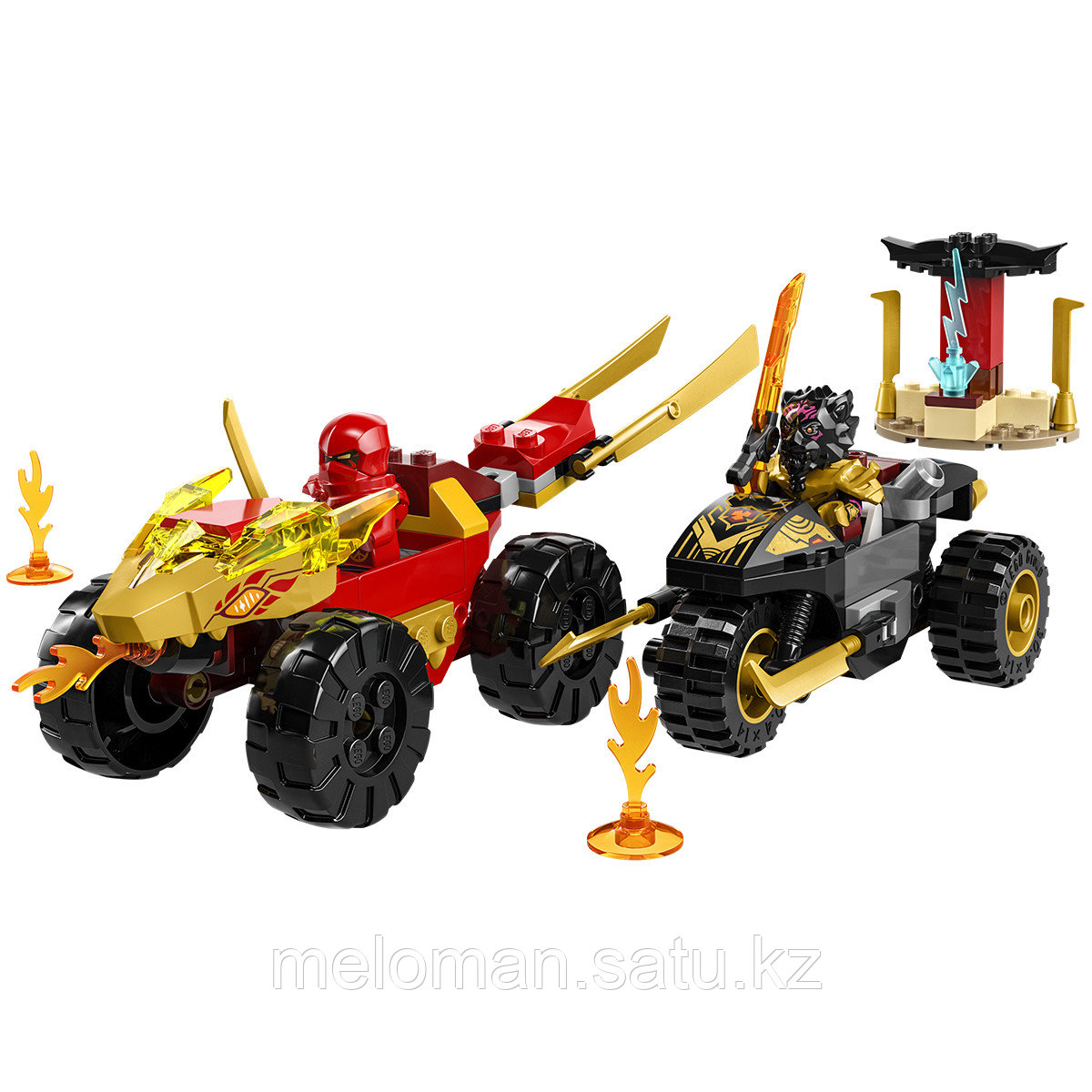 LEGO: Кай и Рас битва на машине и мотоцикле Ninjago 71789 - фото 1 - id-p110835149