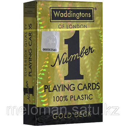 Winning Moves: Игральные карты Пластиковые Waddingtons, GOLD