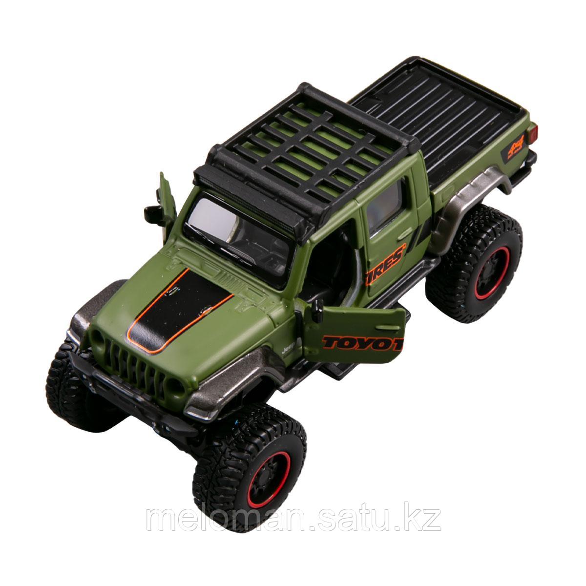 Maisto.Fresh Metal: Внедорожник 4 x 4 Rebels - Jeep Gladiator '20 (green) - фото 4 - id-p110838395