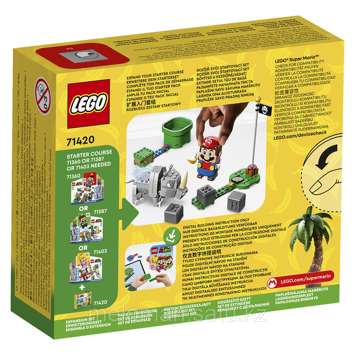 LEGO: Дополнительный набор Rambi the Rhino Super Mario 71420 - фото 3 - id-p110837503