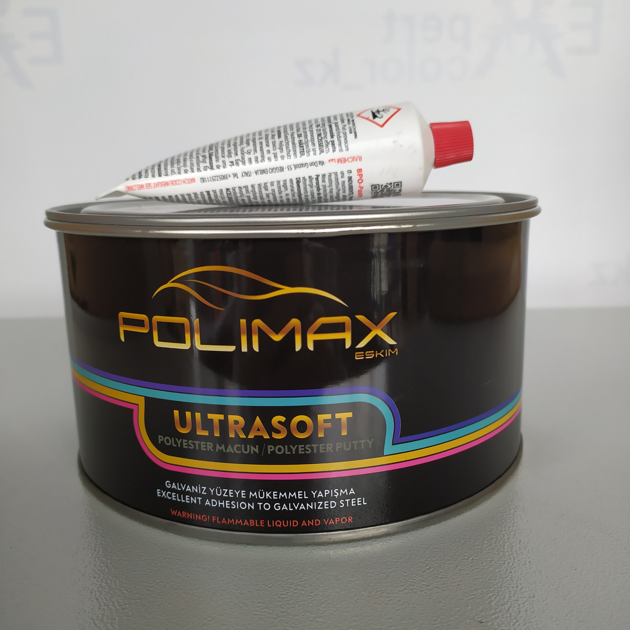 Шпатлевка POLIMAX Ultrasoft 1.85кг с отвердителем полиэфирная мягкая - фото 1 - id-p110881379