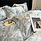 Комплект постельного белья размера King-Size из тенселя с облегченным одеялом и растительным принтом, фото 3