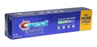 Crest 3D White Stain Eraser Whitening Toothpaste, (Мятная свежесть зубная паста 65г)