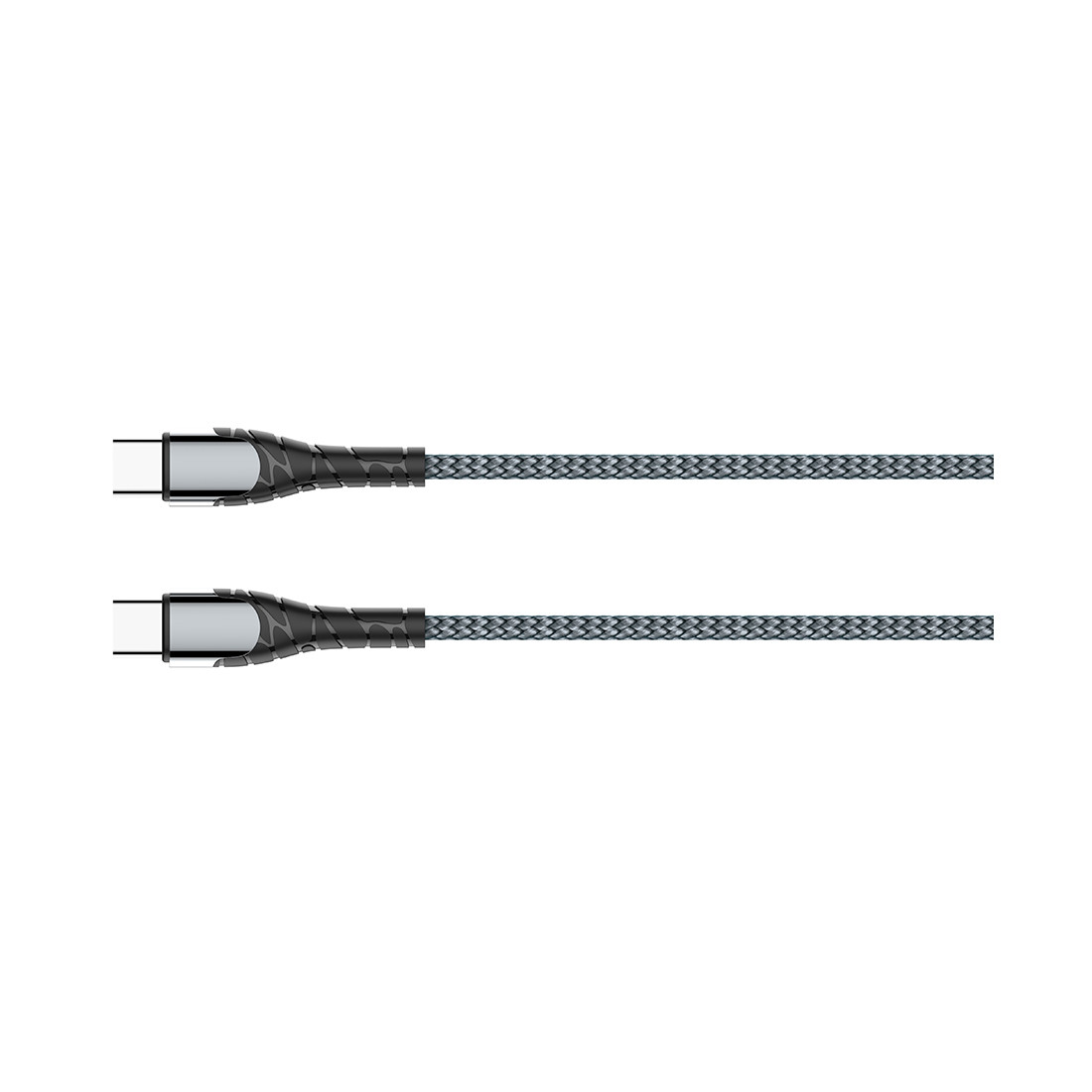 Интерфейсный кабель LDNIO Type-C to Type-C LC101 65W FDY 1м Серый - фото 2 - id-p110887188