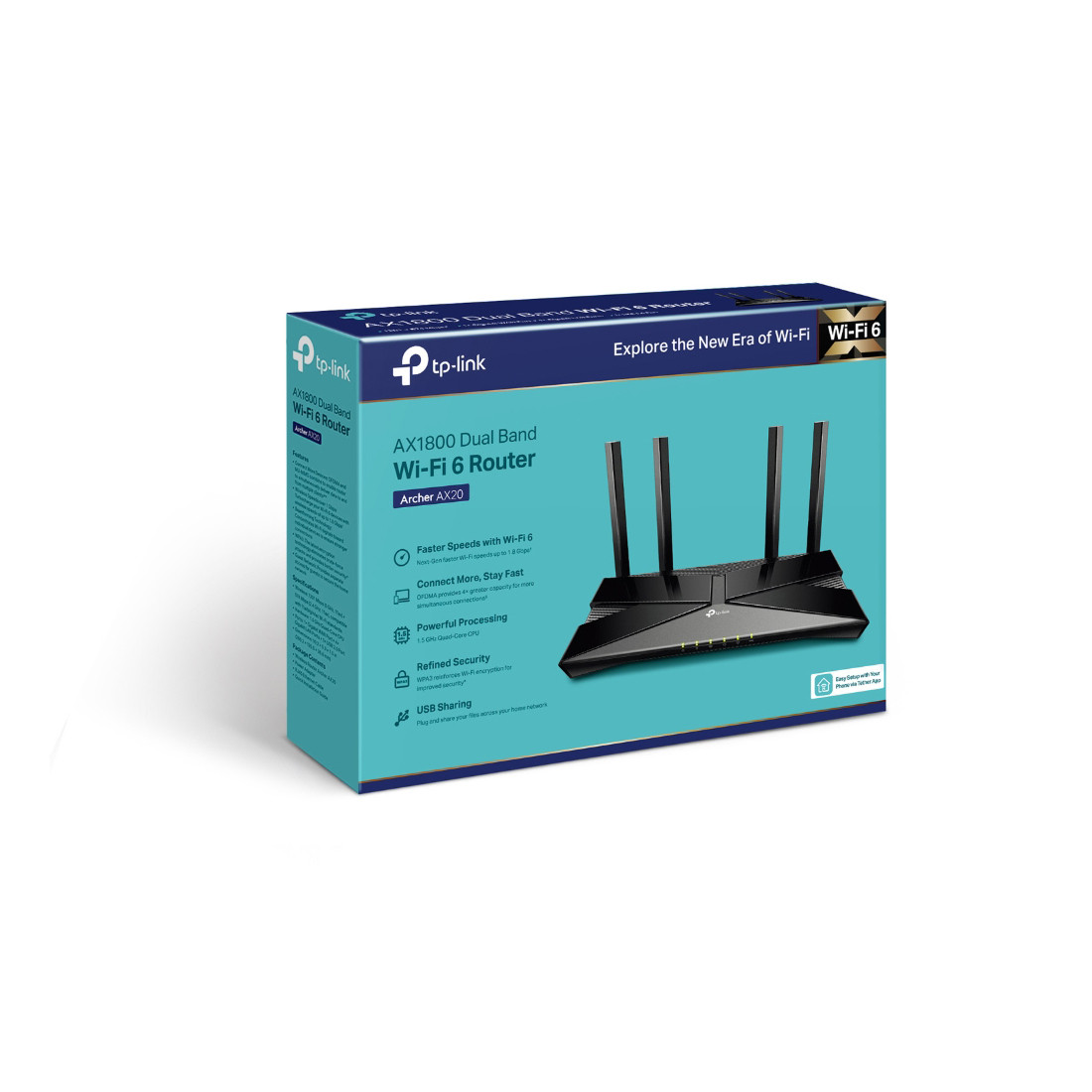 Маршрутизатор TP-Link Archer AX20 - фото 3 - id-p110884554