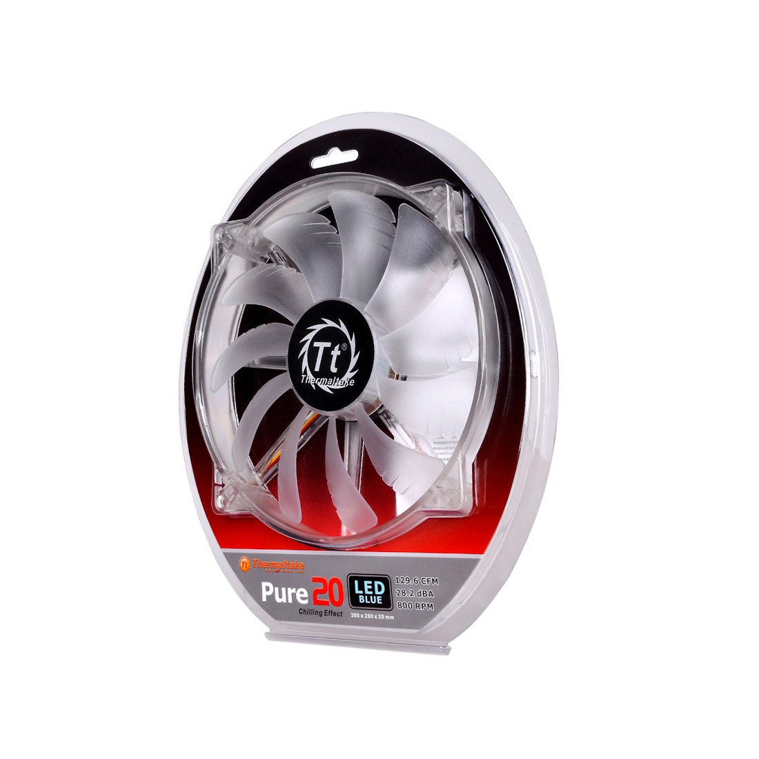 Кулер для компьютерного корпуса Thermaltake Pure 20 LED Red - фото 3 - id-p110889641