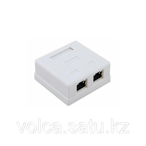 Розетка компьютерная RJ-45, 8P-8C, CAT5e, 2 порта