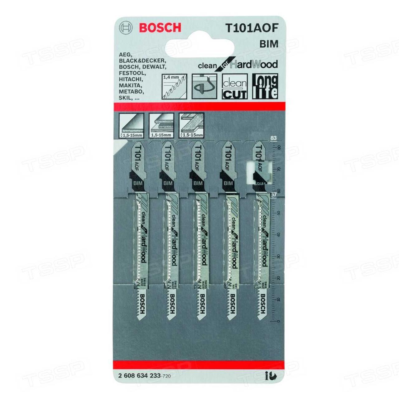 Пилки для лобзика Bosch T101AOF 2608634233 - фото 1 - id-p110794510