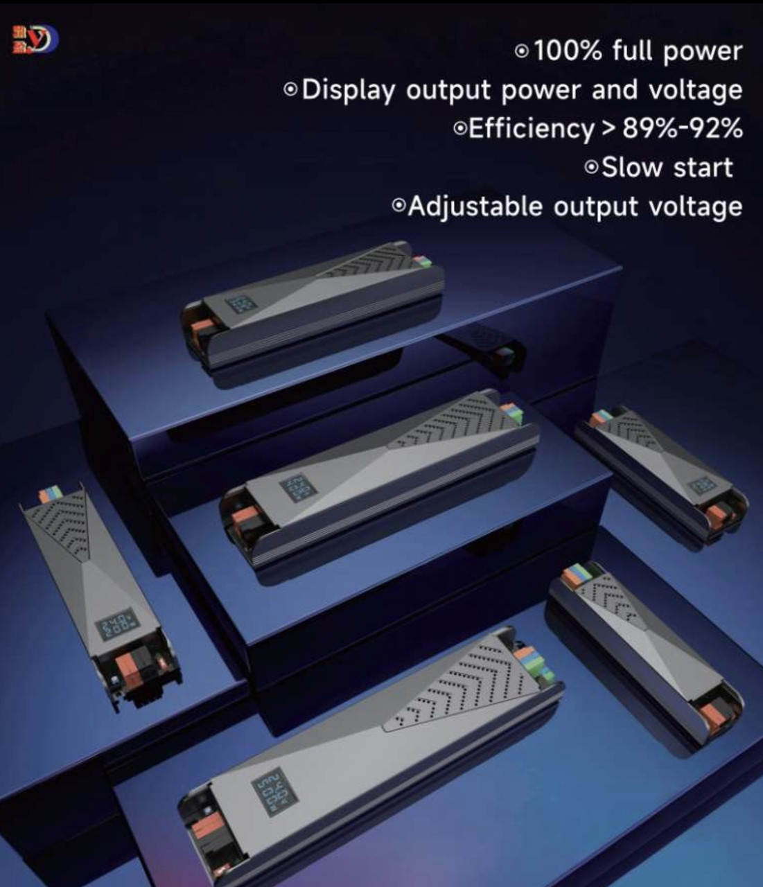 Блок питания XT-24V-500W, для светодиодной ленты, IP20, SLOW START, PREMIUM - фото 1 - id-p110896038