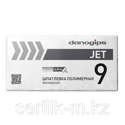 Шпаклевка полимерная Danogips Dano Jet 9 выравнивающая 20 кг, фото 2