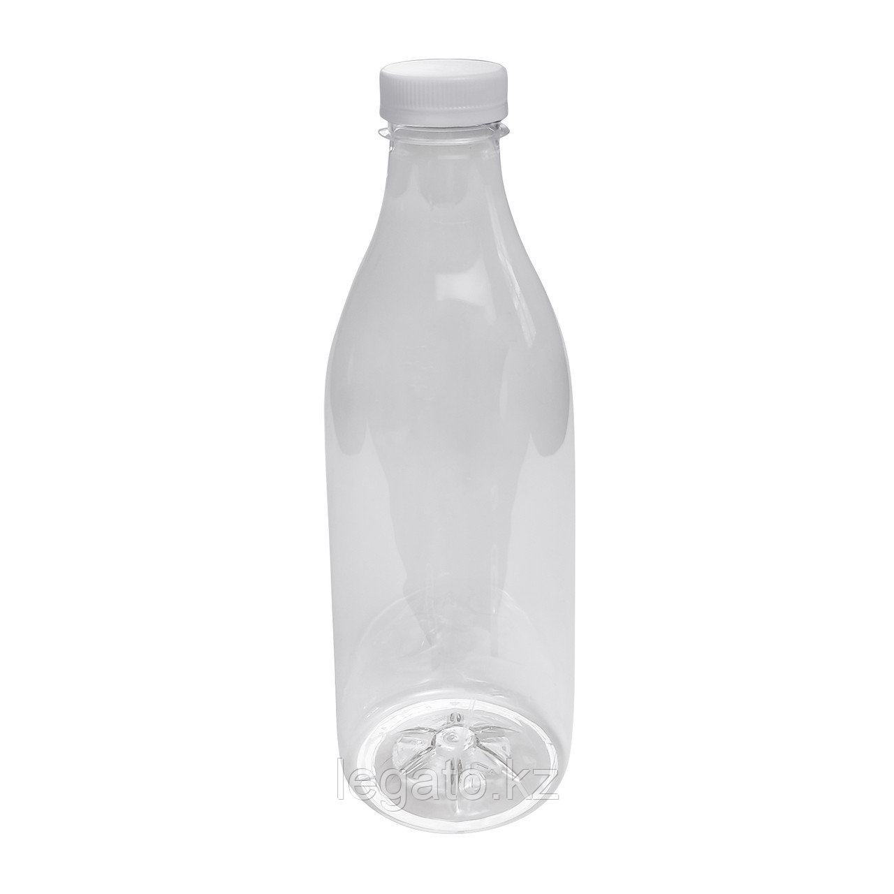 Бутылка ПЭТ 1л.прозрачная шир.горл.  крышка в комплекте (100шт.)