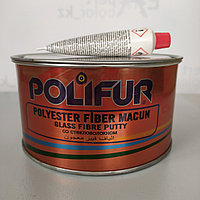 Шпатлевка POLIFUR Fiber 1.65кг с отвердителем полиэфирная со стекловолокном