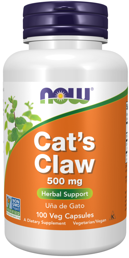Cat`s Claw 500 mg, 100 veg.caps, NOW - фото 1 - id-p110896420