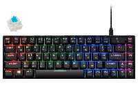 Клавиатура игровая 2E Gaming KG380 RGB 68key Blue Switch BT/USB Black