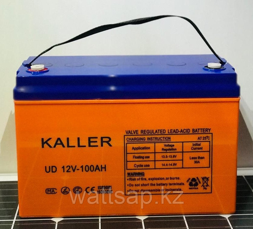 Аккумуляторная батарея Kaller UD12V-100AH, 328x172x214 мм - фото 1 - id-p110897856