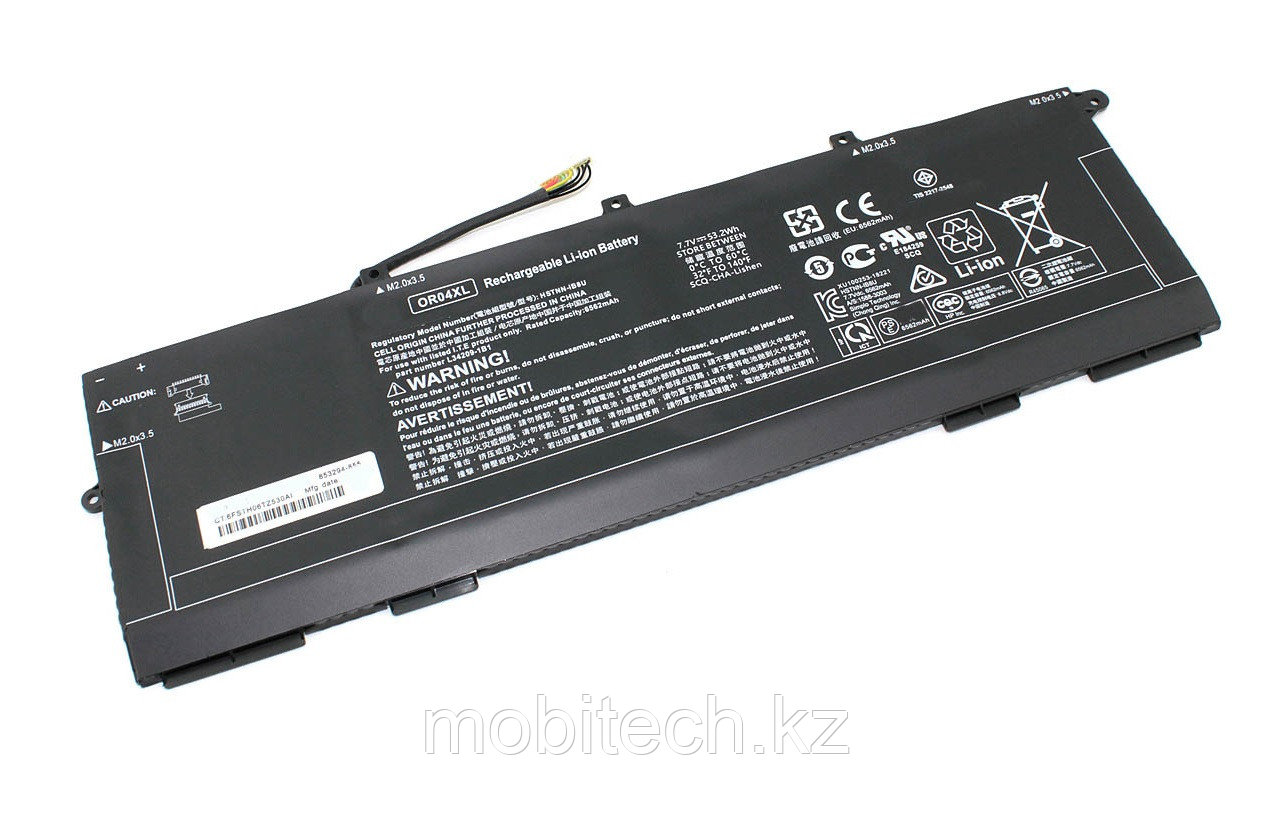 Аккумуляторы HP OR04XL HSTNN-IB8U 7.7V 53.2Wh 6562mAh EliteBook X360 830 G5 EliteBook X360 830 G6 батарея