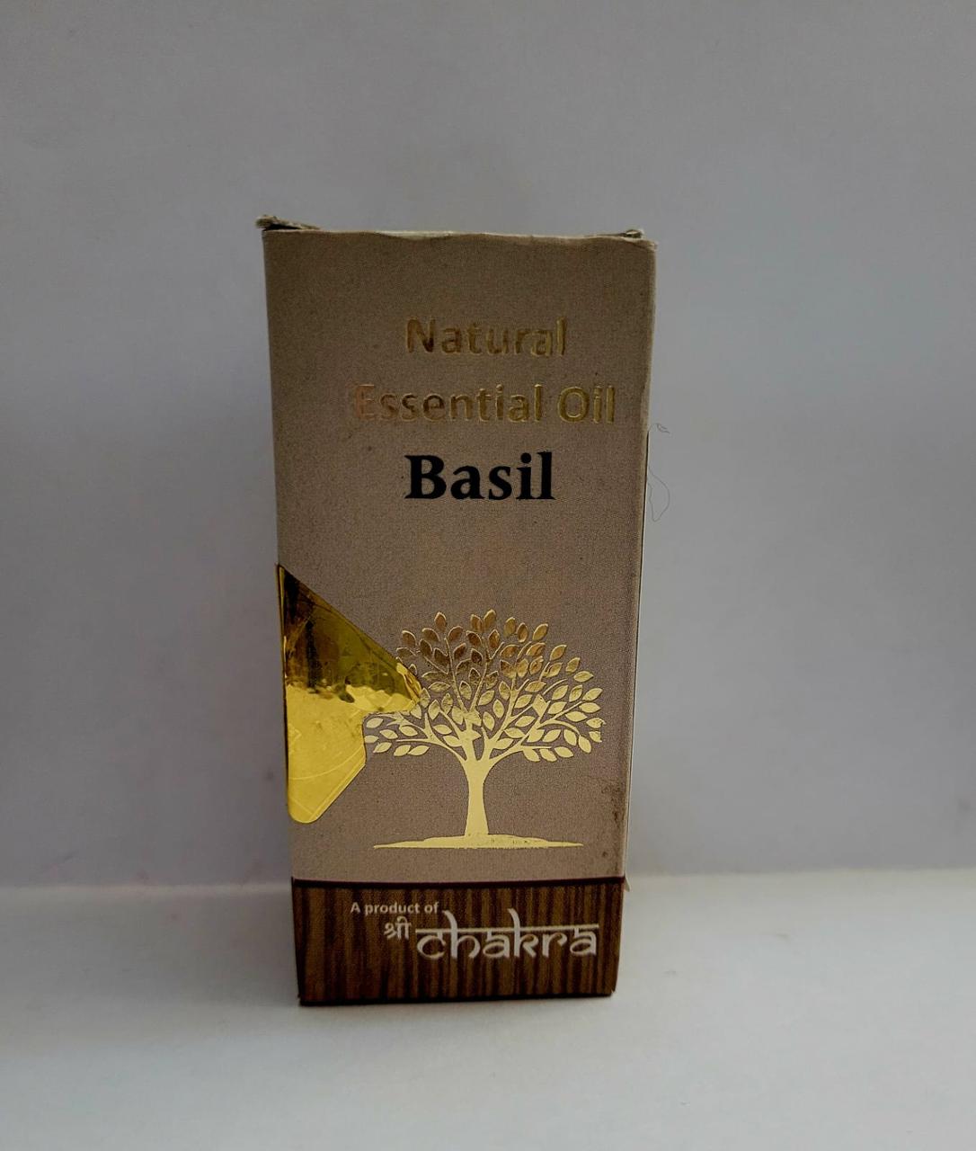Эфирное масло Базилика натуральное (Natural Essential Oil Basil CHAKRA), 10 мл