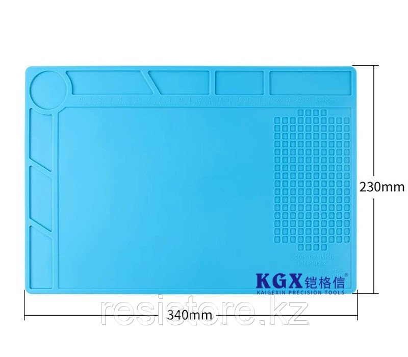 Коврик силиконовый для пайки KGX S-120B 340x230 мм - фото 1 - id-p110908027