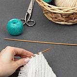 Спицы для вязания, прямые, d = 3 мм, 25 см, 2 шт, фото 4