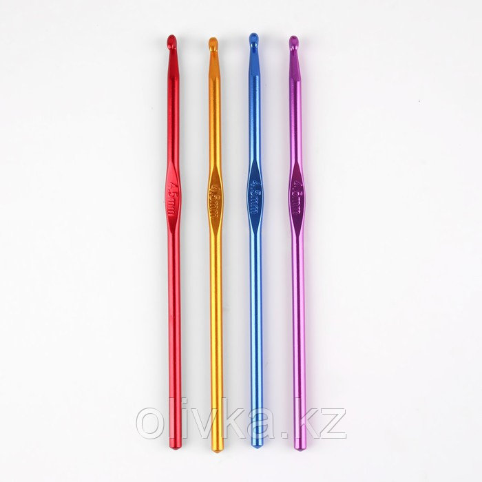 Крючок для вязания, d = 4,5 мм, 15 см, цвет МИКС - фото 4 - id-p110910003