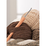 Крючок для вязания, с пластиковой ручкой, d = 3,5 мм, 14 см, цвет МИКС, фото 4