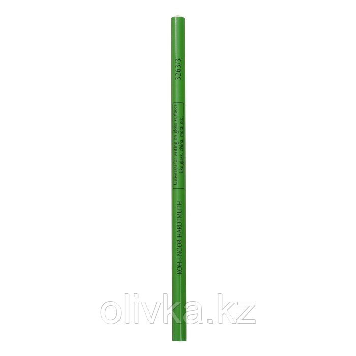Карандаш незаточенный 4.3 мм, Koh-I-Noor 3263/3, по стеклу, металлу, пластику, зелёный, L=175 мм - фото 6 - id-p110916179