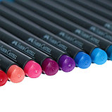 Набор ручек капиллярных 20 цветов Faber-Castell GRIP 0.4 мм, в пластиковом футляре, фото 4