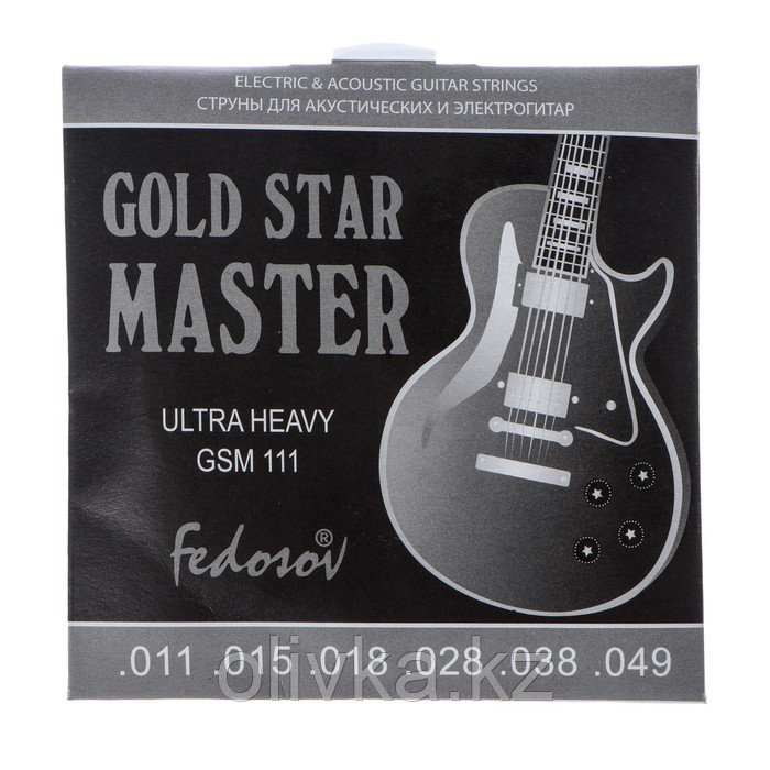 Струны GOLD STAR MASTER Ultra Heavy ( .011 - .049, навивка - нерж. сплав на граненом керне - фото 2 - id-p110910935