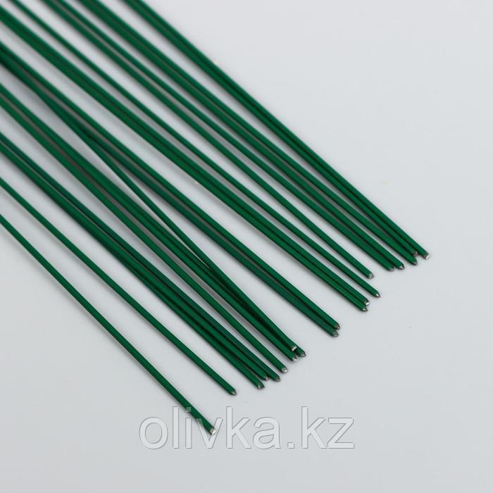 Проволока для творчества лакированная "Blumentag" 0.95 мм, 20 шт, 40 см, зеленый - фото 2 - id-p110927314