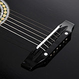 Акустическая гитара 6-ти струнная, менз. 650мм., струны металл, головка без пазов, фото 7