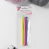 Набор крючков для вязания, d = 3-7 мм, 5 шт , цвет разноцветный, фото 3