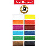 Акварель 12 цветов ErichKrause Basic, медовая, пластик, картонный пенал, без кисти, фото 6