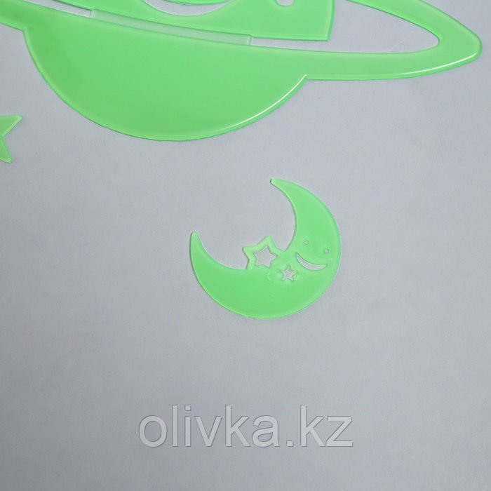 Наклейка фосфорная "Планета" с клеевыми подушечками набор 3 шт МИКС 29,5х25 см - фото 7 - id-p110939817
