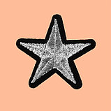 Термоаппликация «Звёздочка», 3,7 × 3,7 см, цвет серебряный, фото 2
