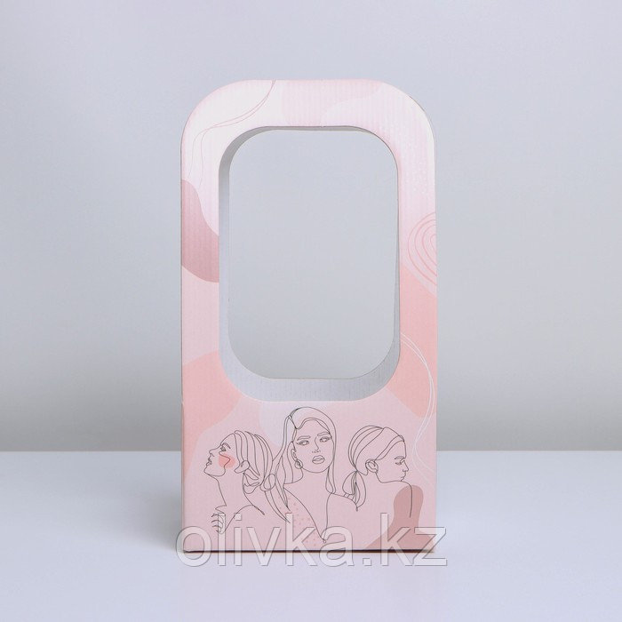 Коробка-переноска для цветов «Girl style», 17 × 12 × 32 см - фото 3 - id-p110931121