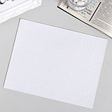 Клейкая лента двухсторонняя "Круглый белый" диаметр 0,8 см на листе 374 шт 25х19,5 см, фото 2