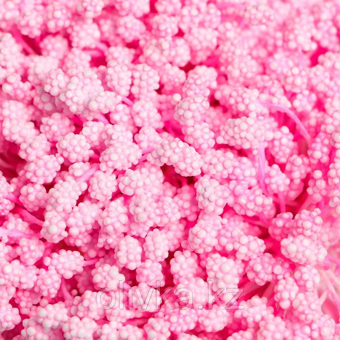 Тычинки для цветов "Капельки пузырьковые светло-розовые" 4х7 мм набор 700 шт длина 6,5 см - фото 3 - id-p110933101
