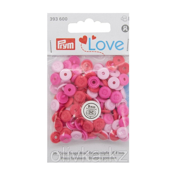 Кнопки ColorSnapsMini имитация стежка Prym Love, розовый 36шт Prym - фото 1 - id-p110937035